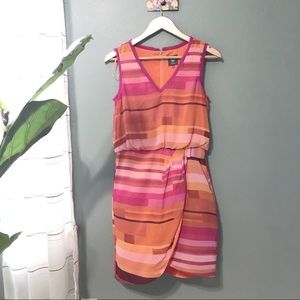Vince Camuto Orange & pink Dress Size 4